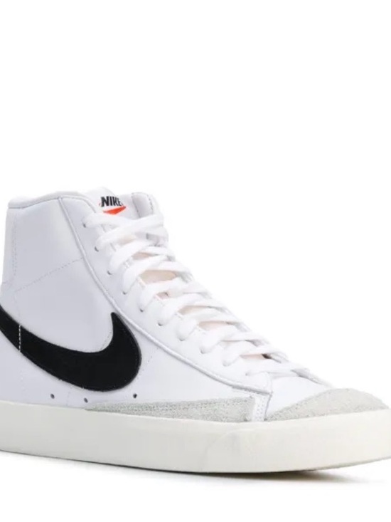 Nike Other - Nike White High-Top Sneakers with Black Swoosh